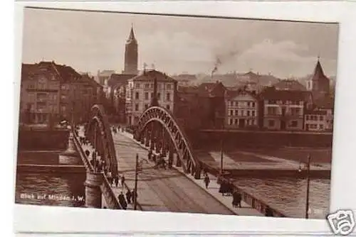 26432 Ak Blick auf Minden in Westfalen um 1930