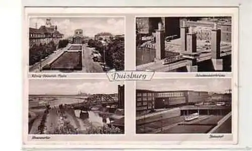 25469 Mehrbild Ak Duisburg Bahnhof usw. 1953