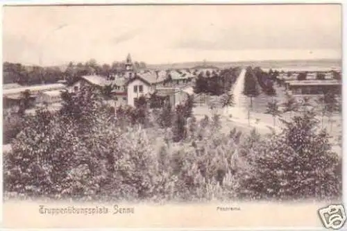 24977 Ak Truppenübungsplatz Senne Panorama 1907