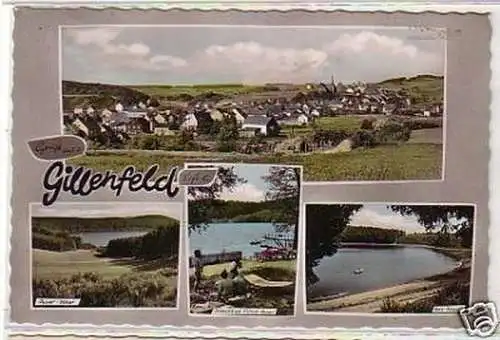 25012 Mehrbild Ak Gruss aus Gillenfeld Eifel 1963