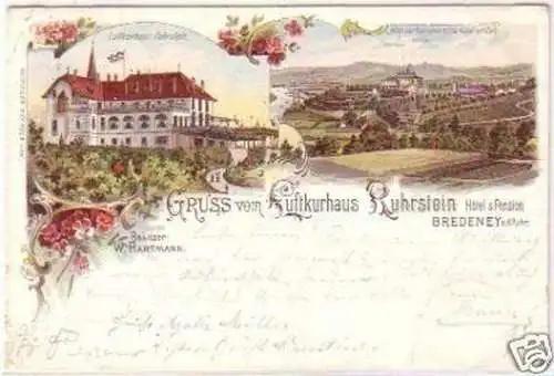 25135 Ak Lithographie Gruß vom Luftkurhaus Ruhrstein