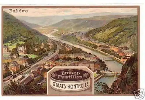 23062 Reklame Ak Bad Ems Emser Pastillen um 1910