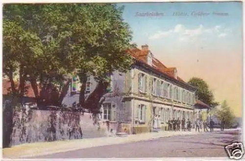 23817 Ak Saarbrücken historischer Goldener Bremm 1908