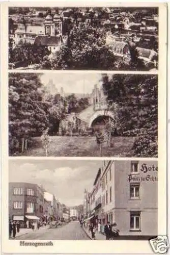 21608 Mehrbild Ak Herzogenrath mit Hotel usw. 1955