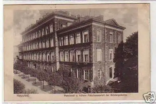 21768 Ak Neuwied Pensionat der Brüdergemeinde 1917