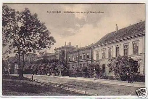 21440 Ak Schwelm Wilhelmstraße Krankenhaus 1914