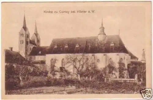 20894 Ak Kirche zu Corvey bei Höxter a. W. 1919