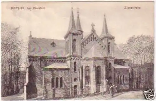 20895 Ak Bethel bei Bielefeld Zionskirche 1908