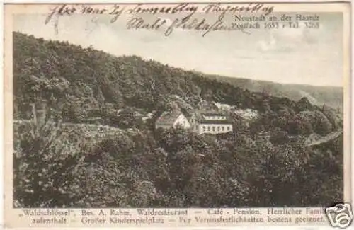 20769 Ak Neustadt an der Haardt Waldschlössel 1928