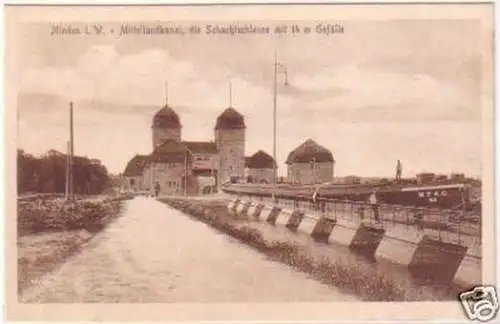 18673 Ak Minden in Westfalen Mittellandkanal um 1930