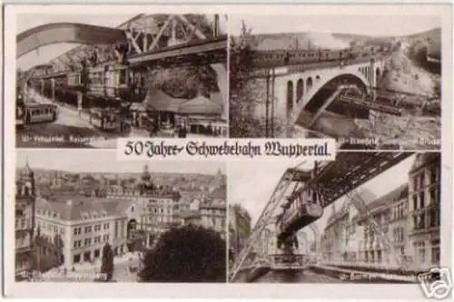 13859 Mehrbild Ak Schwebebahn Wuppertal 1960