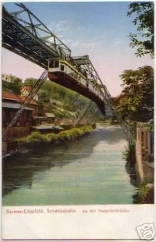 13642 Ak Barmen Elberfeld Schwebebahn um 1920