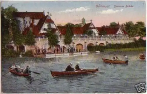 13590 Ak Dortmund steinerne Brücke 1919