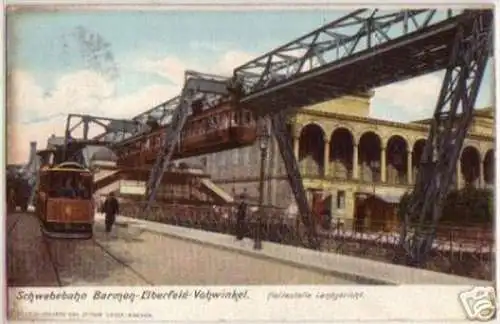 13640 Ak Barmen Elberfeld Vohwinkel Schwebebahn 1907