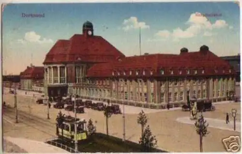 13591 Feldpost Ak Dortmund Hauptbahnhof 1916