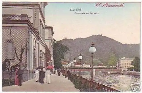 13451 Ak Bad Ems Promenade an der Lahn 1913