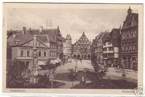 11492 Feldpost Ak Paderborn Marienplatz 1915