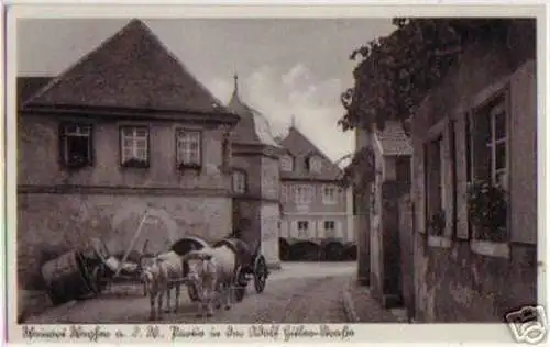 11180 Ak Weinort Weyhen a.d.W Straßenansicht 1938