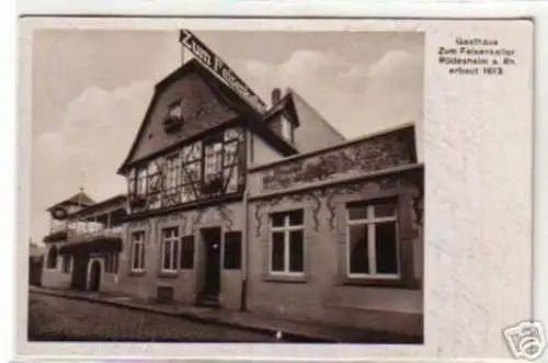 09399 Ak Rüdesheim Gasthaus zum Felsenkeller 1936