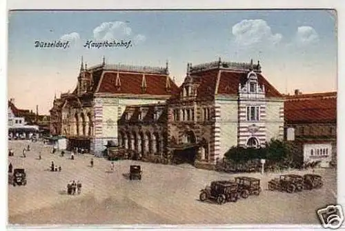 07382 Ak Düsseldorf Hauptbahnhof um 1920