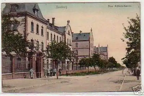 07461 Feldpost Ak Saarburg neue Artillerie Kaserne 1914