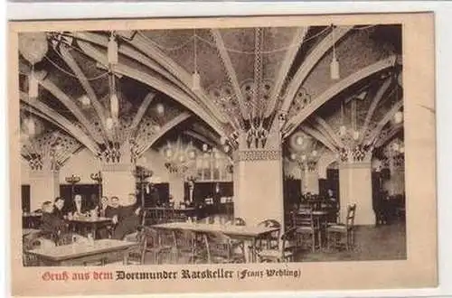 03262 Ak Gruß aus dem Dortmunder Ratskeller (Franz Wehling) 1909