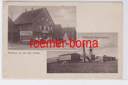 82021 Mehrbild Ak Bokeloh b. Wunstorf Gasthaus und Alkaliwerk Sigmundshall 1925