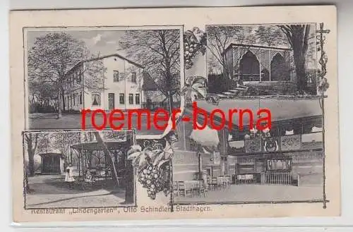 36180 Mehrbild Ak Stadthagen Restaurant 'Lindengarten' 1916