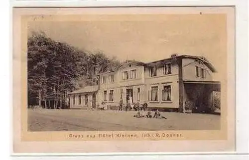 51432 Ak Gruß aus Hotel Kleinen Inhaber R. Donner 1909