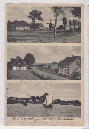 40482 Mehrbild Ak Gruß aus Mönkebude (Kreis Ueckermünde) Windmühle usw. 1933