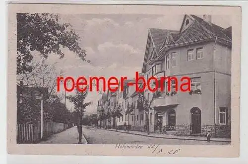 78698 Ak Holzminden Strassenansicht mit Kolonialwarenladen 1920