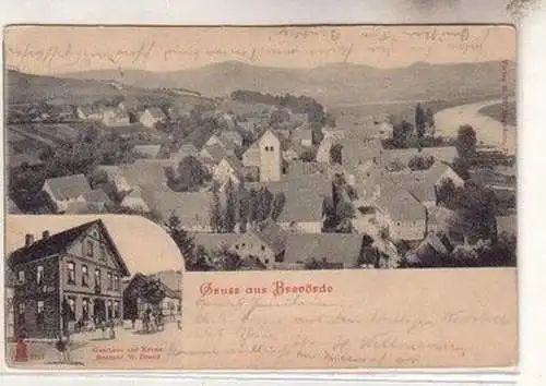 60475 Mehrbild Ak Gruß aus Brevörde Gasthaus zur Krone 1903