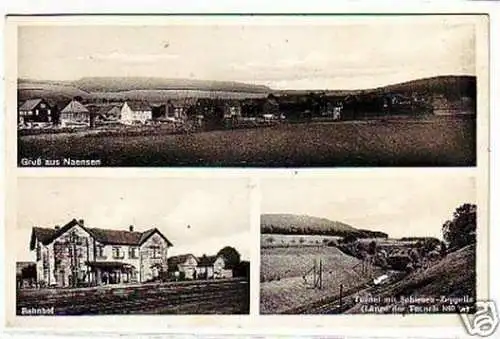 27952 Mehrbild Ak Gruß aus Naensen Bahnhof usw. um 1930