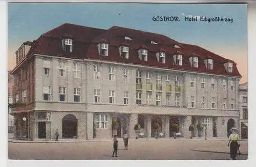 69214 Ak Güstrow Hotel Erbgroßherzog um 1910