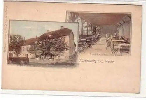 49216 Mehrbild Ak Fürstenberg an der Weser Hotel Fürstenberg um 1900