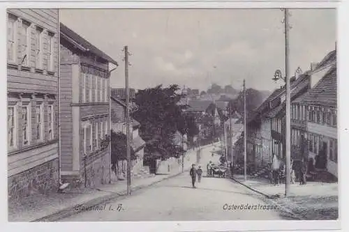 88050 Ak Clausthal im Harz Osterröderstrasse um 1910