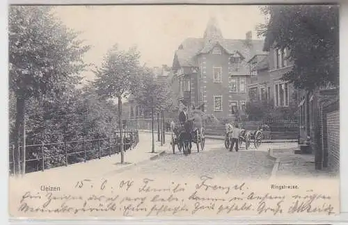 68216 Ak Uelzen Ringstrasse mit Pferdefuhrwerk 1904