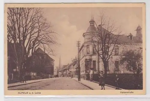 89088 Feldpost Ak Alfeld an der Leine Holzerstrasse 1917