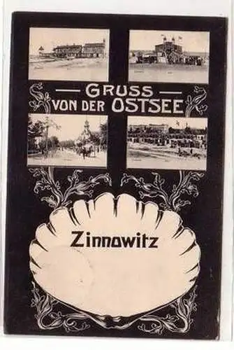 58080 Mehrbild Ak Gruß von der Ostsee Zinnowitz auf Usedom 1911