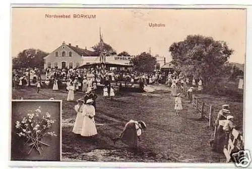 21901 Ak Nordseebad Borkum Upholm Sommerfest um 1910