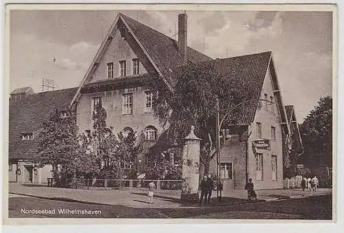 67073 Ak Nordseebad Wilhelmshaven Restaurant und Café Seemannshaus um 1925