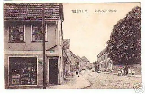 12321 Ak Tessin in Mecklenburg Rostocker Straße 1913