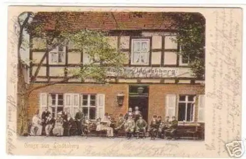 18864 Ak Gruss aus Lindenberg Gasthaus 1909