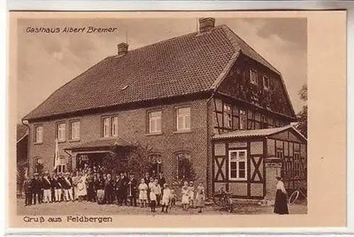 61811 Ak Gruß aus Feldbergen Gasthaus Albert Bremer um 1930