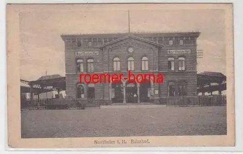 72164 Ak Northeim i.H. Bahnhof 1918