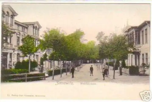 13952 Ak Zinnowitz Waldstraße mit Kindern um 1900