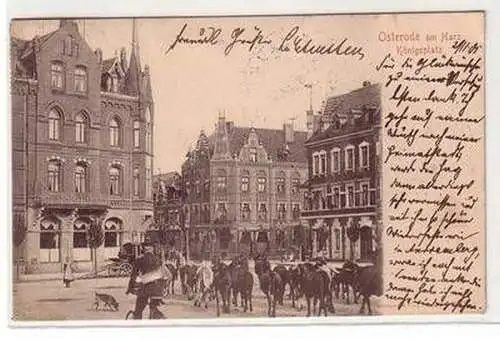 56545 Ak Osterode am Harz Königsplatz 1905