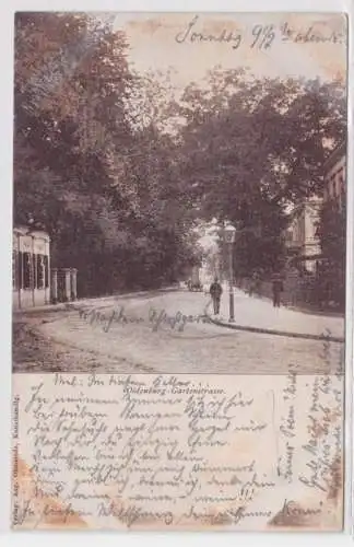 21997 Ak Oldenburg Blick in die Gartenstraße 1900