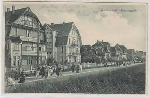 56649 Ak Warnemünde Dünenstraße 1926