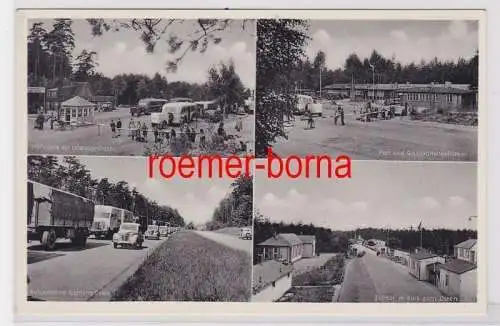 84579 Mehrbild Ak Zonengrenze Autobahn Helmstedt um 1950